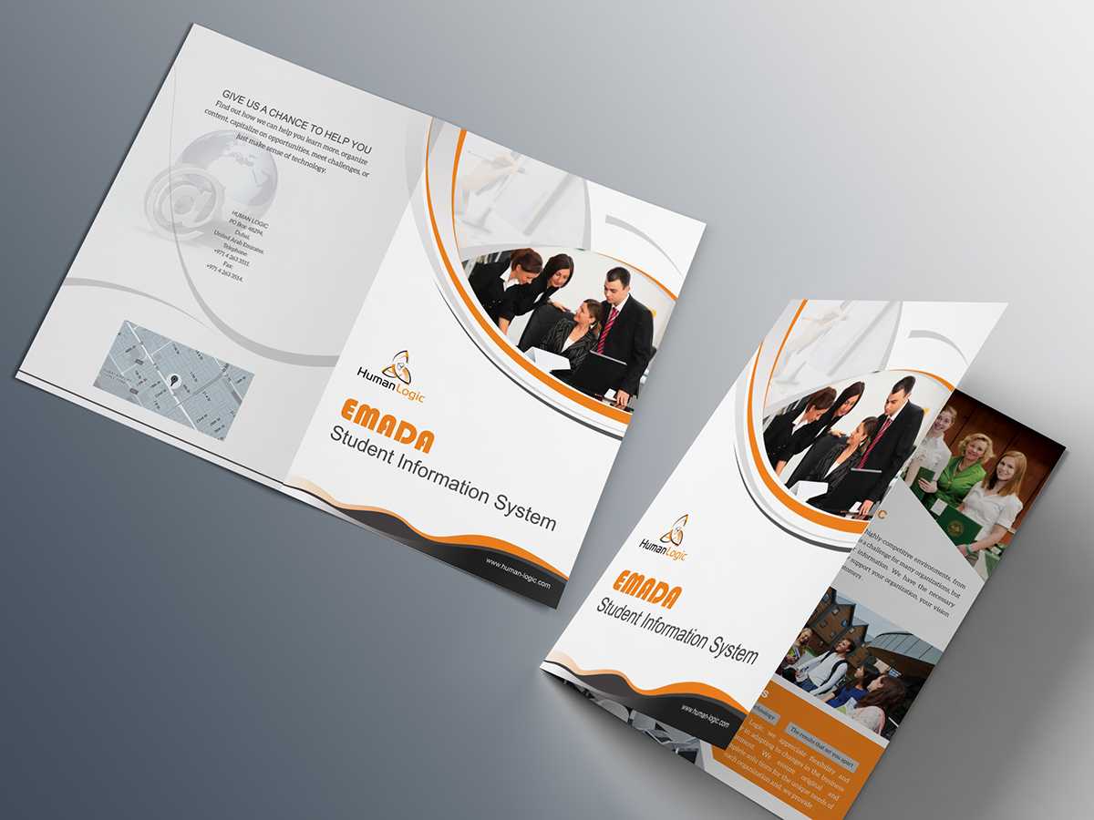 Free Bi Fold Brochure Psd On Behance In 2 Fold Brochure Template Psd
