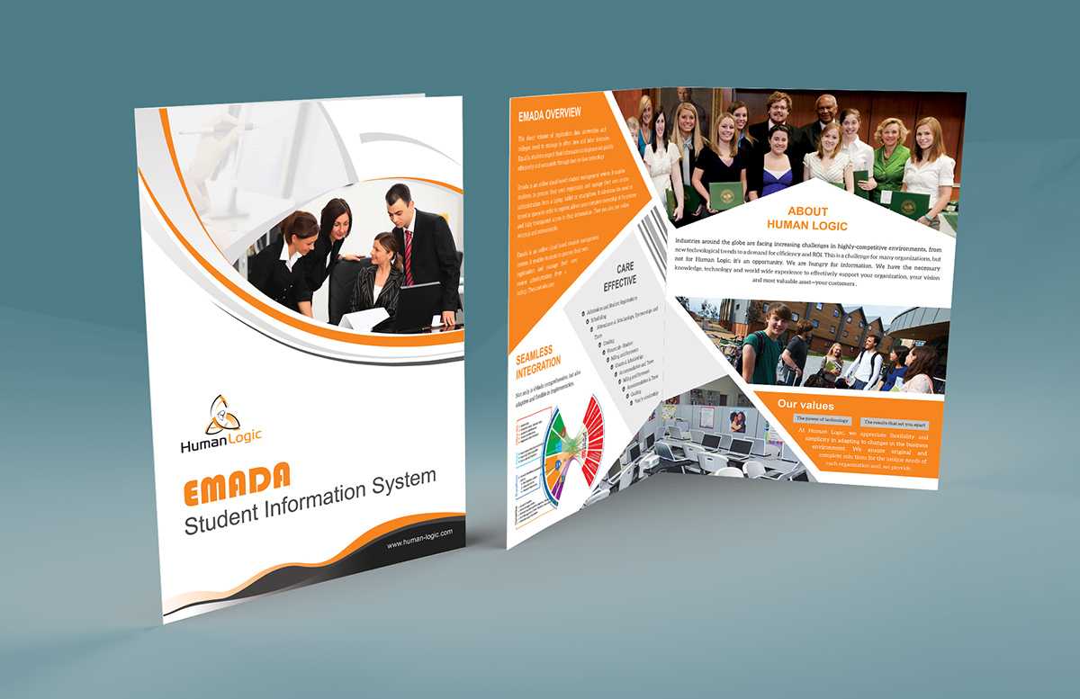 Free Bi Fold Brochure Psd On Behance With 2 Fold Brochure Template Psd