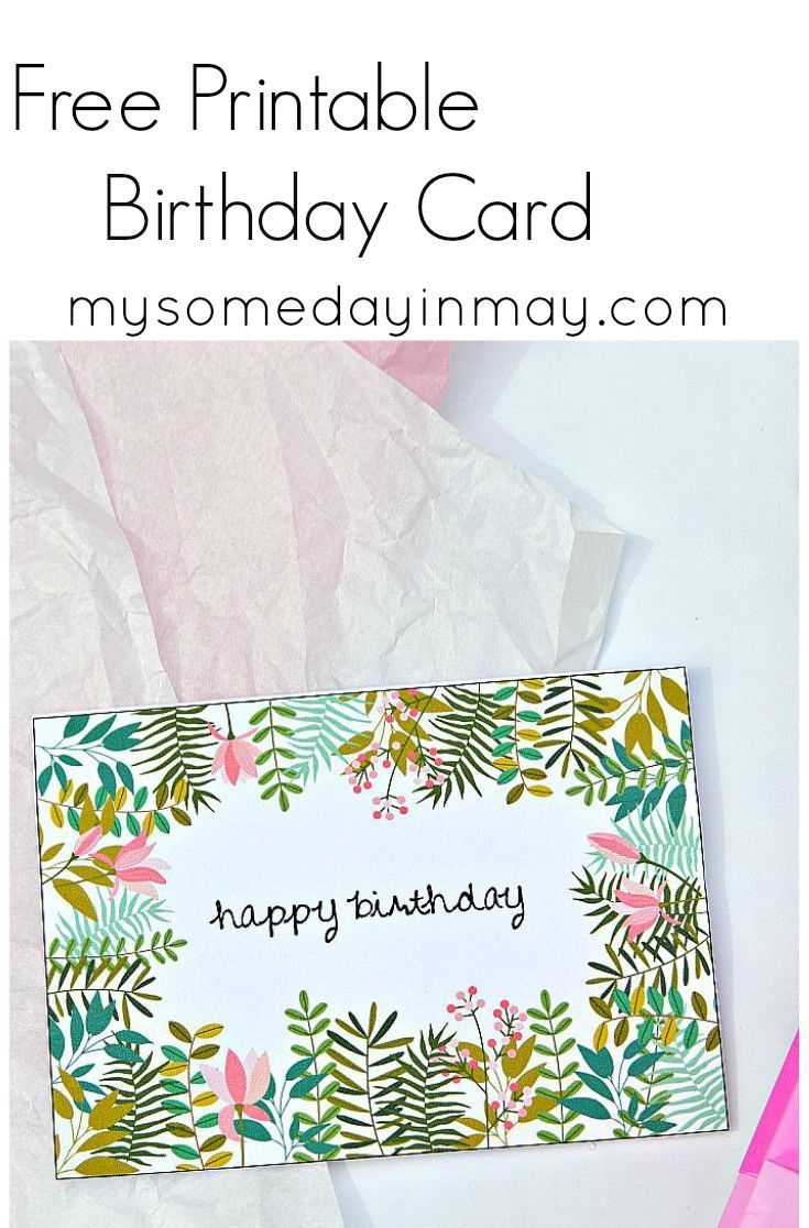 Free Birthday Card | Birthday Ideas | Free Printable Intended For Foldable Birthday Card Template