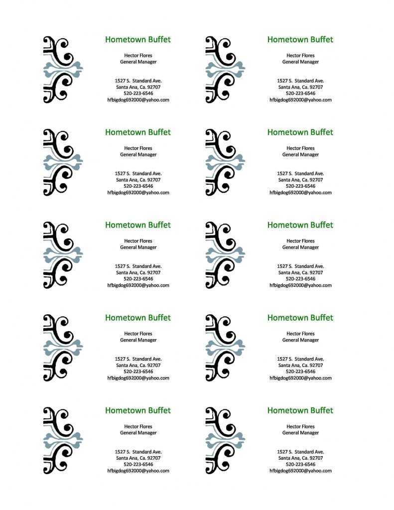 Free Blank Business Card Templates For Microsoft Word Within Business Card Template For Word 2007