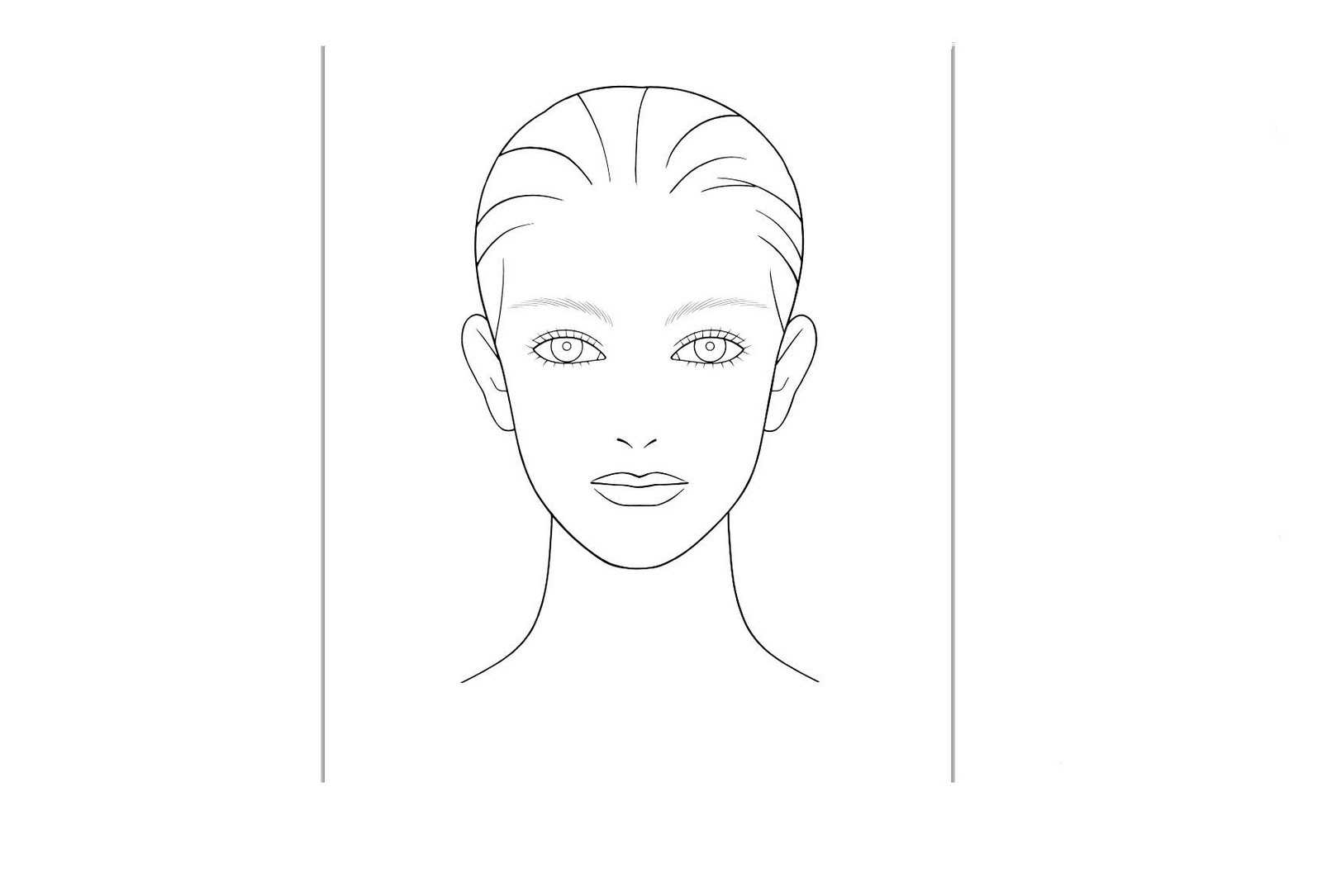 Free Blank Face Template, Download Free Clip Art, Free Clip With Blank Model Sketch Template