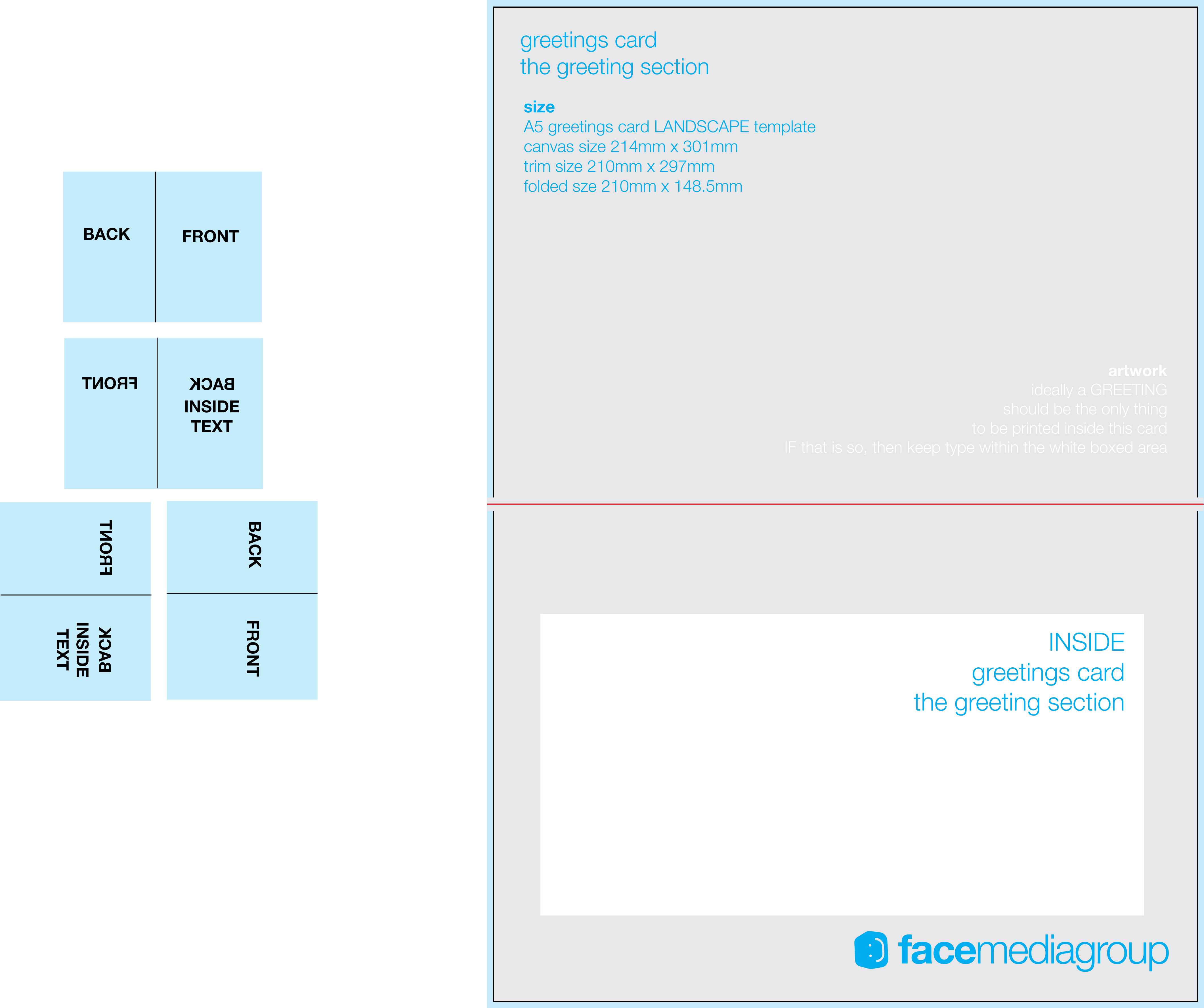 Free Blank Greetings Card Artwork Templates For Download For Template For Cards In Word