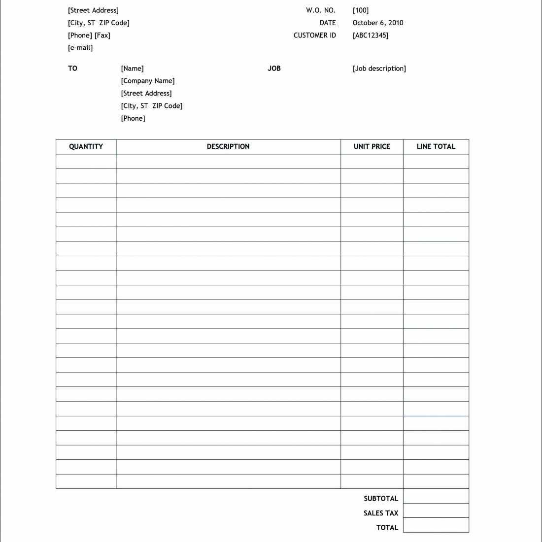 Free Blank T Shirt Order Form Template Example Doc Psd Excel Pertaining To Blank T Shirt Order Form Template