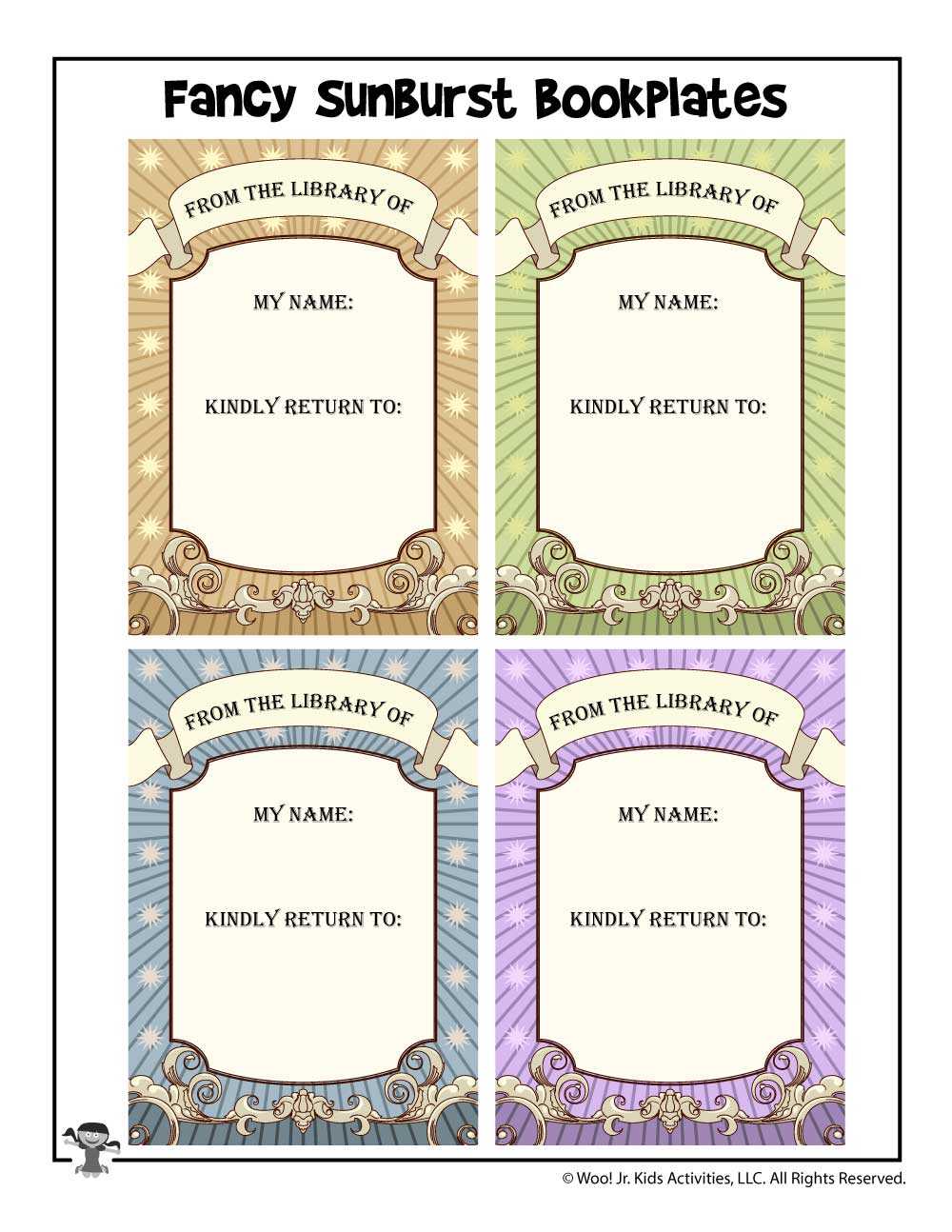 Free Bookplates To Print | Woo! Jr. Kids Activities With Bookplate Templates For Word