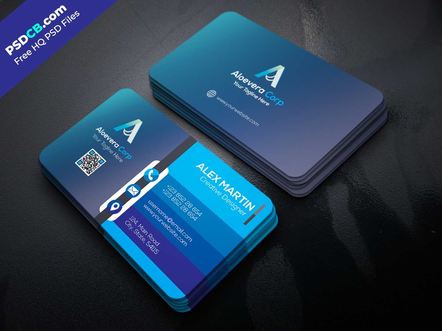 Free Business Card Templates Psd Premium Download With Download Visiting Card Templates