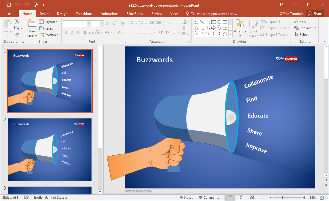 Free Buzzword Powerpoint Template Throughout Powerpoint Replace Template