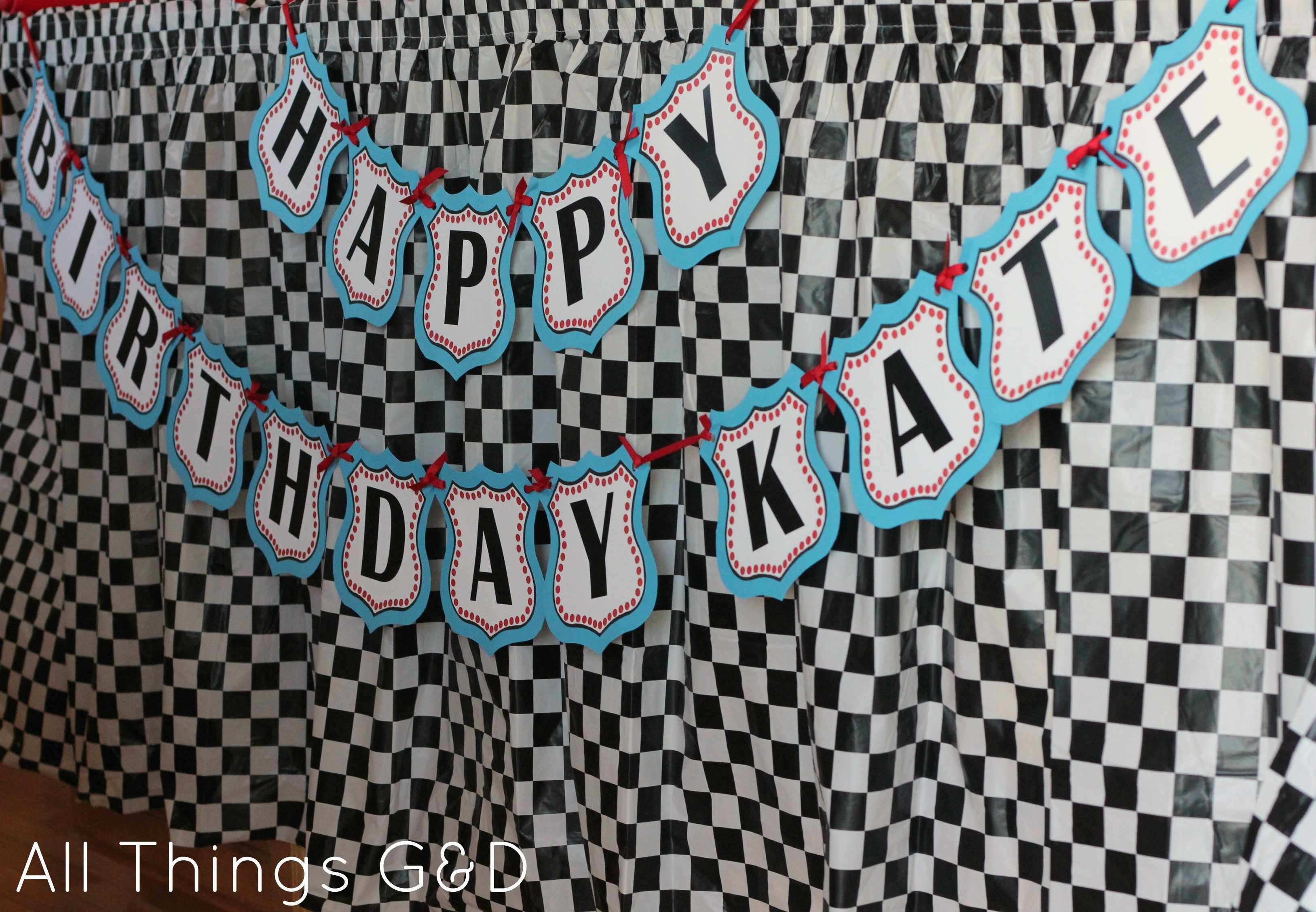 Free Cars Birthday Party Printables Within Cars Birthday Banner Template