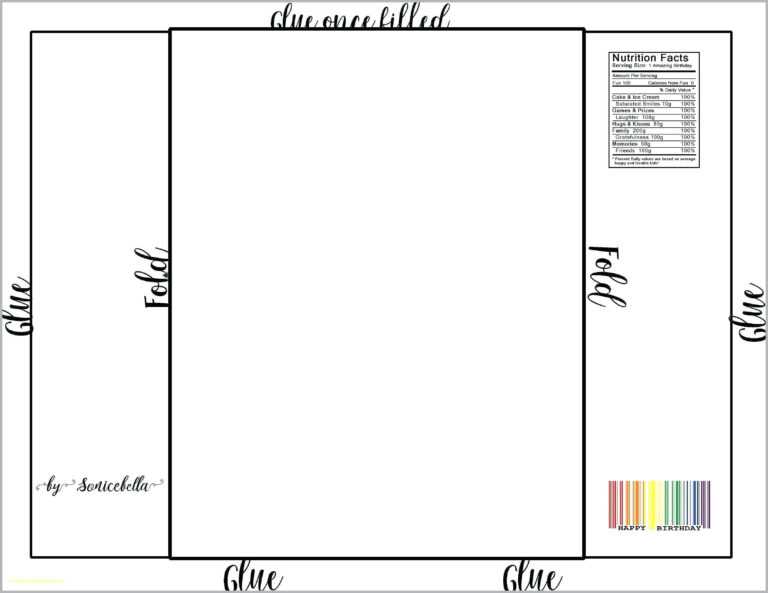 Free Printable Blank Candy Bar Wrapper Template