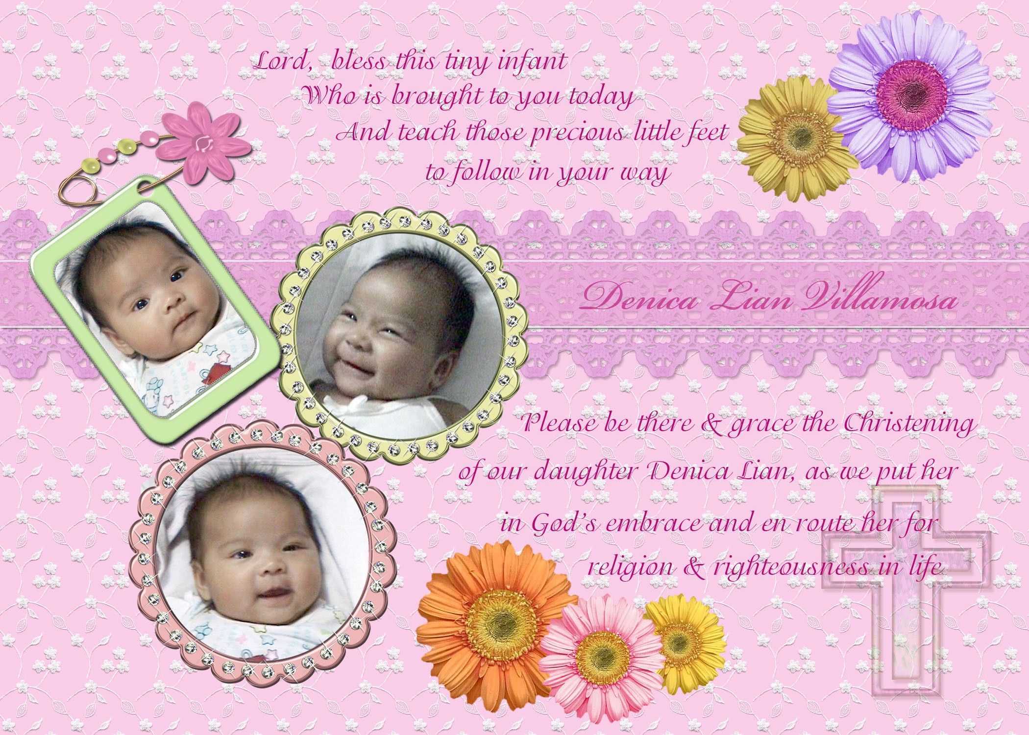 Free Christening Invitation Templates Download | Baptism Within Free Christening Invitation Cards Templates