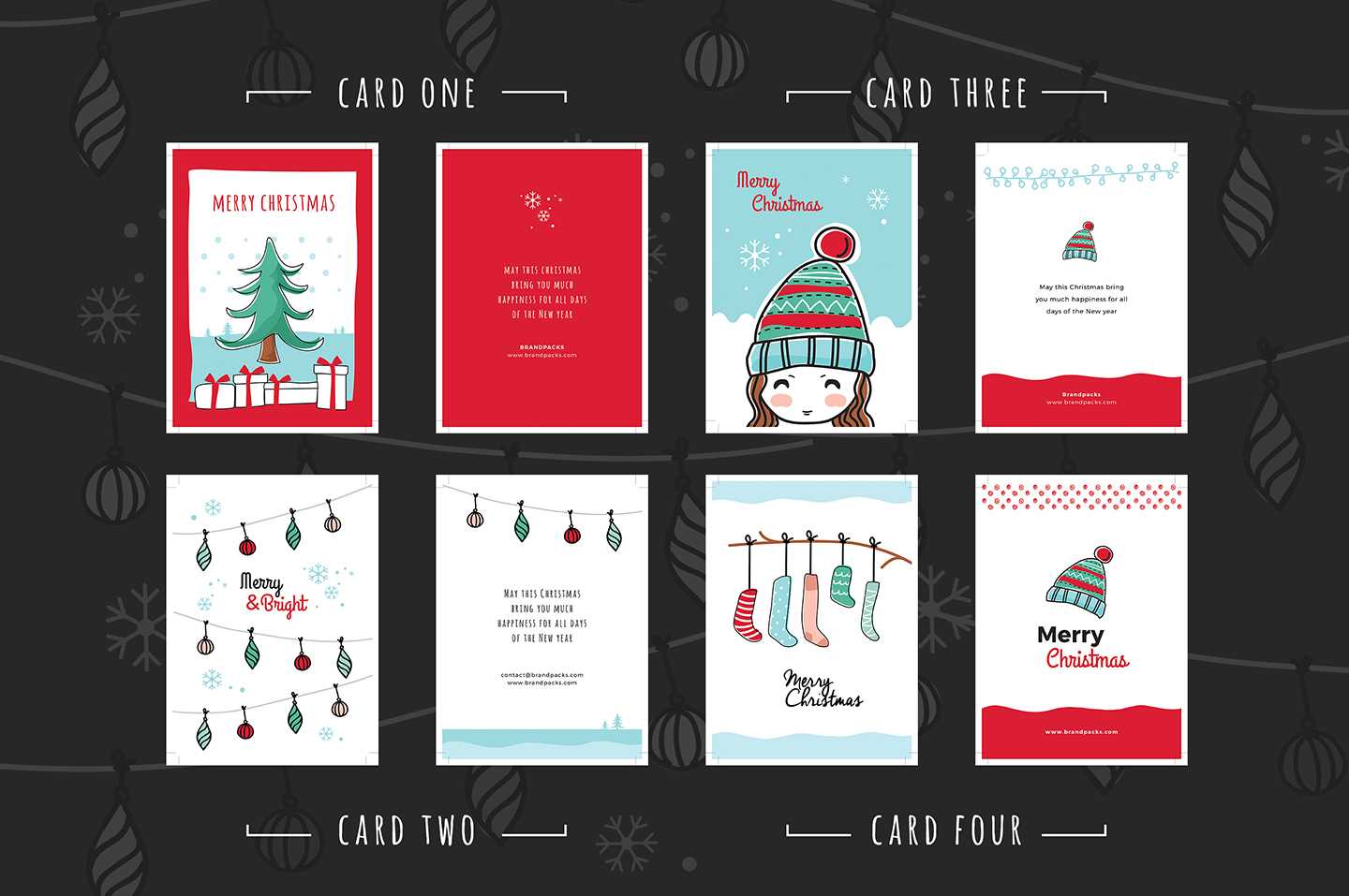 Free Christmas Card Templates For Photoshop & Illustrator For Free Christmas Card Templates For Photoshop