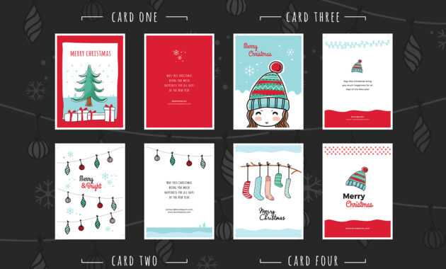 Free Christmas Card Templates For Photoshop &amp; Illustrator with Adobe Illustrator Christmas Card Template