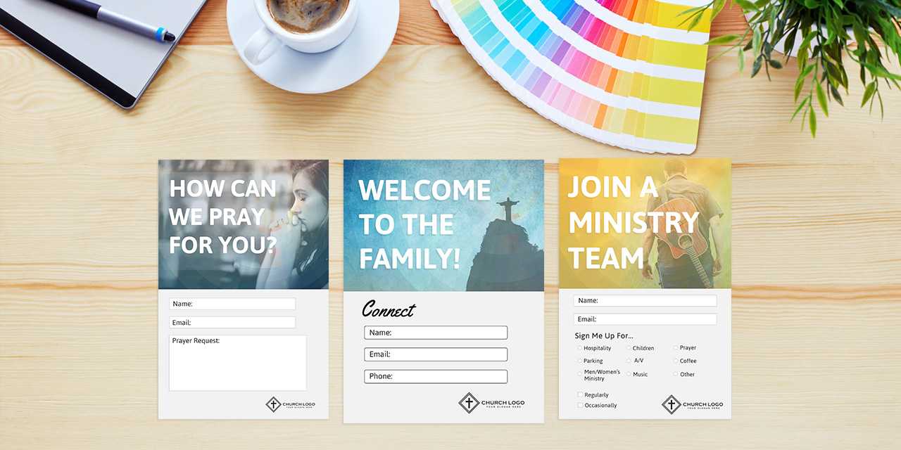 Free Church Connection Cards - Beautiful Psd Templates For Decision Card Template