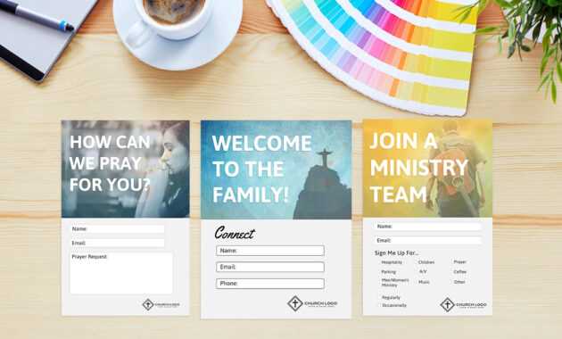 Free Church Connection Cards - Beautiful Psd Templates inside Church Invite Cards Template