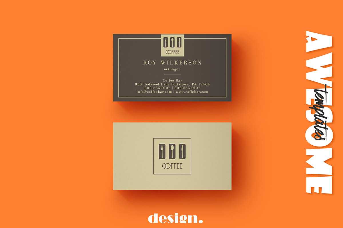 Free Coffee Business Card Template – Creativetacos Intended For Coffee Business Card Template Free