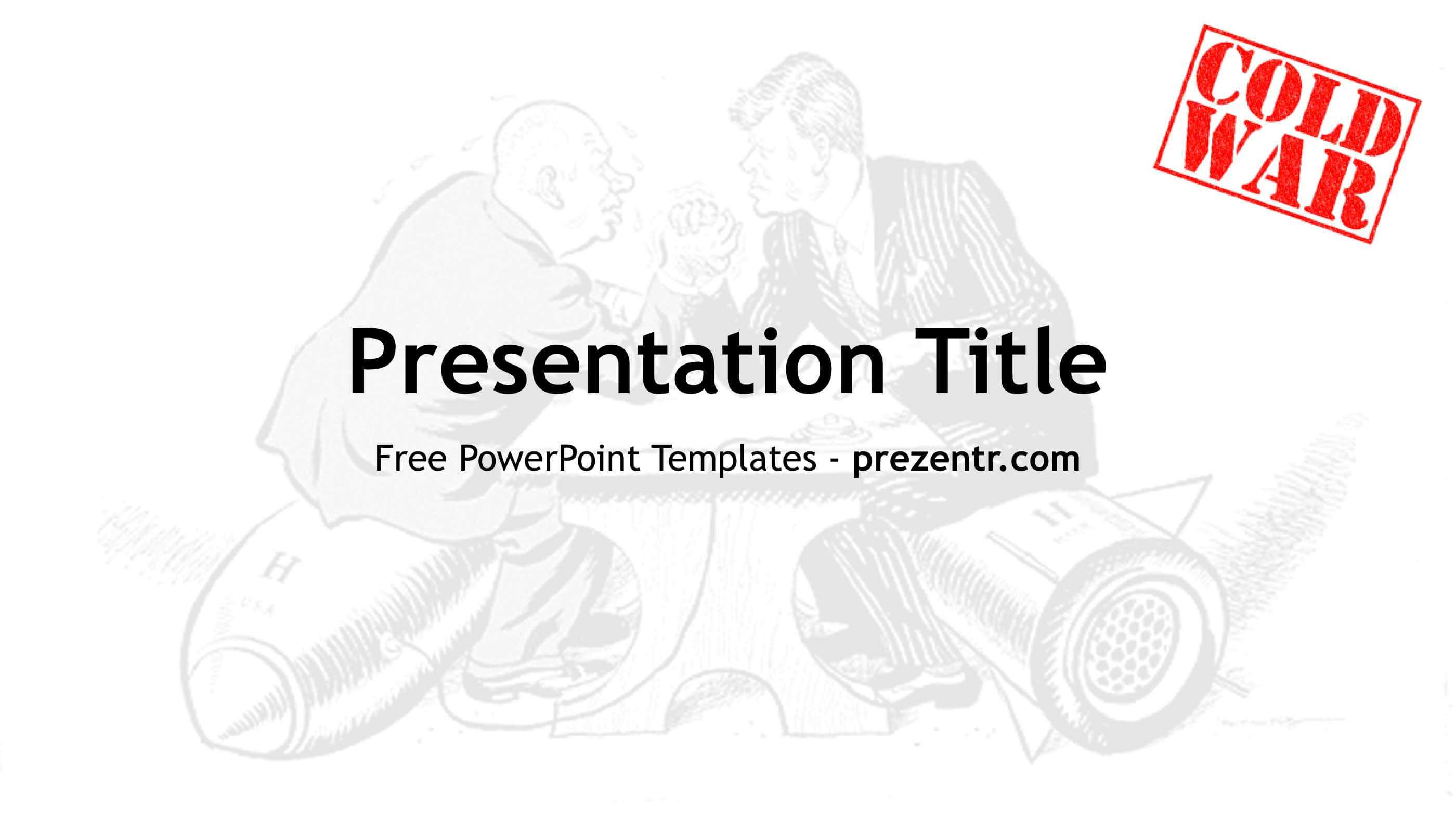 Free Cold War Powerpoint Template – Prezentr Ppt Templates Pertaining To World War 2 Powerpoint Template