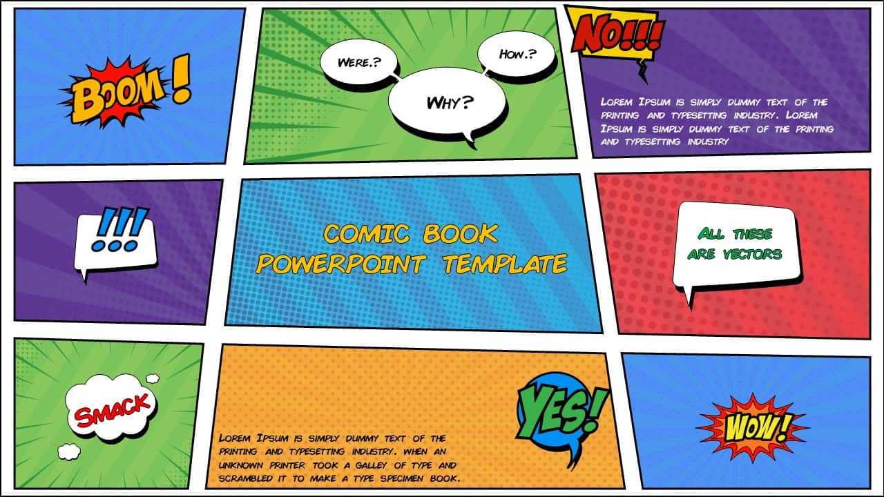 Free Comic Book Powerpoint Template For Download | Slidebazaar Within Comic Powerpoint Template