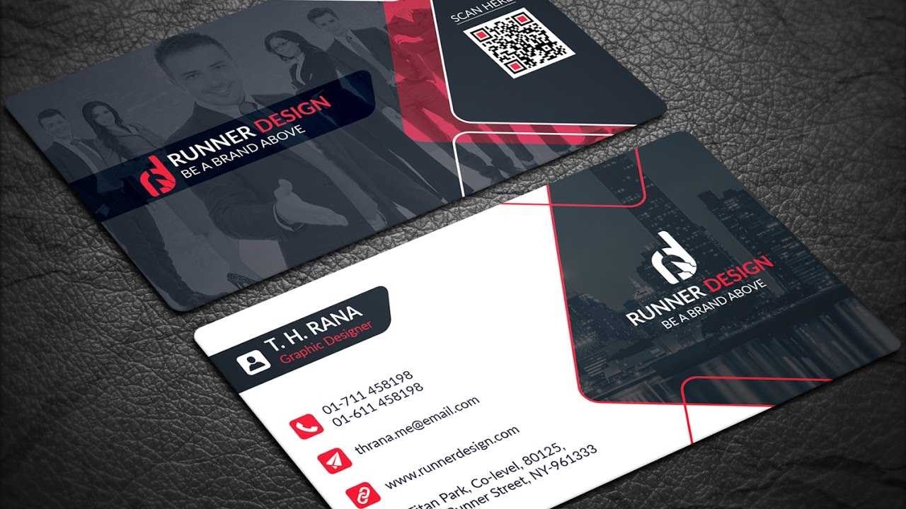 Free Corporate Business Card Photoshop Template In Template Name Card Psd