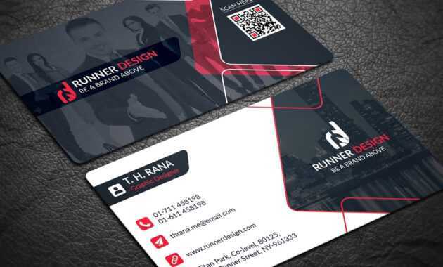 Free Corporate Business Card Photoshop Template regarding Free Psd Visiting Card Templates Download