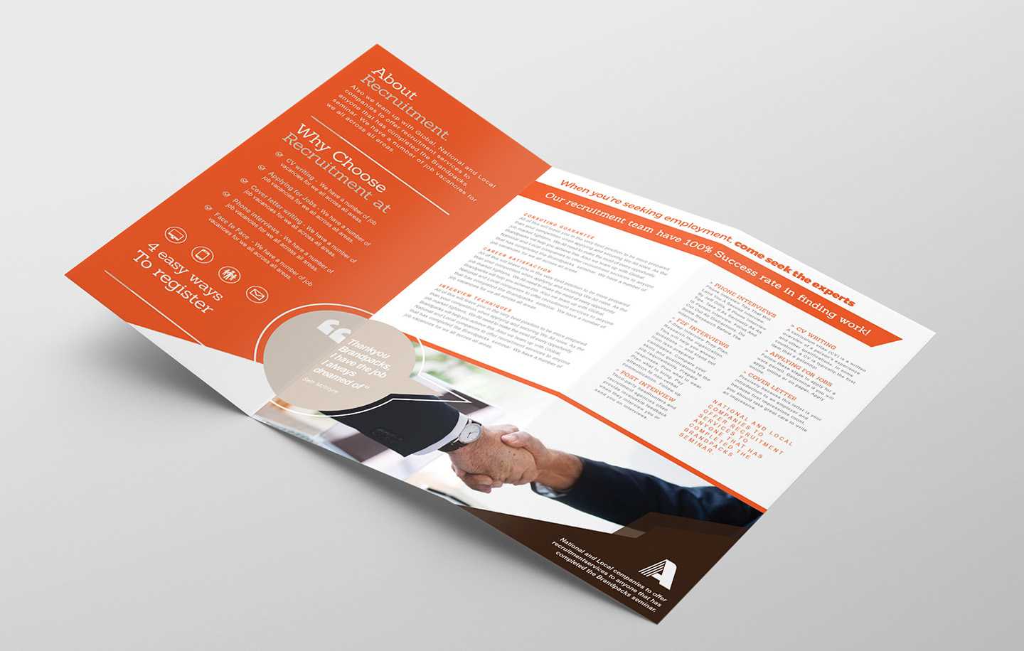 Free Corporate Tri Fold Brochure Template Vol.2 In Psd, Ai Within 2 Fold Brochure Template Free