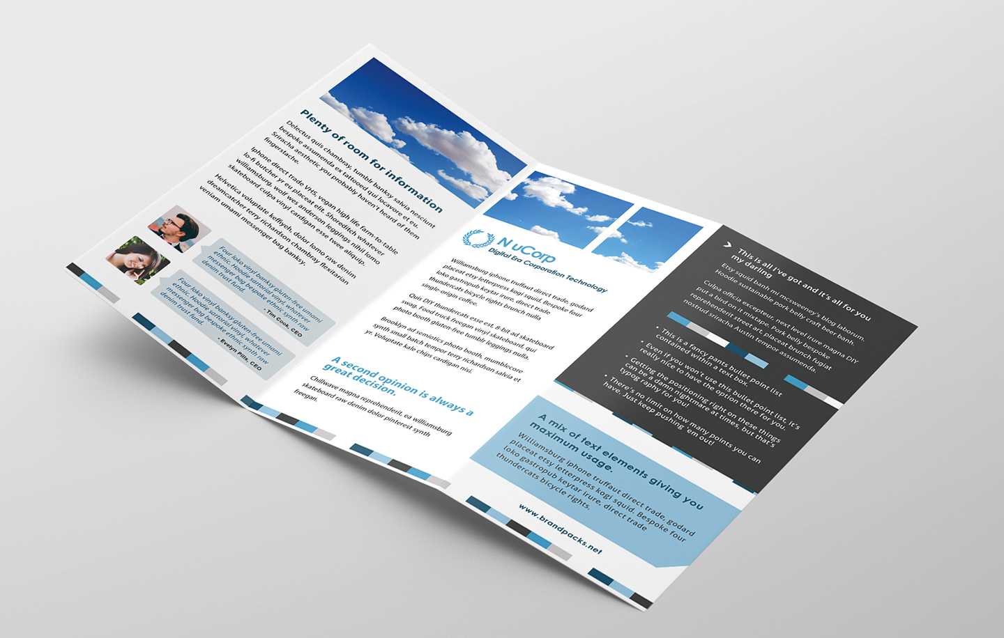 Free Corporate Trifold Brochure Template In Psd, Ai & Vector Within Fancy Brochure Templates