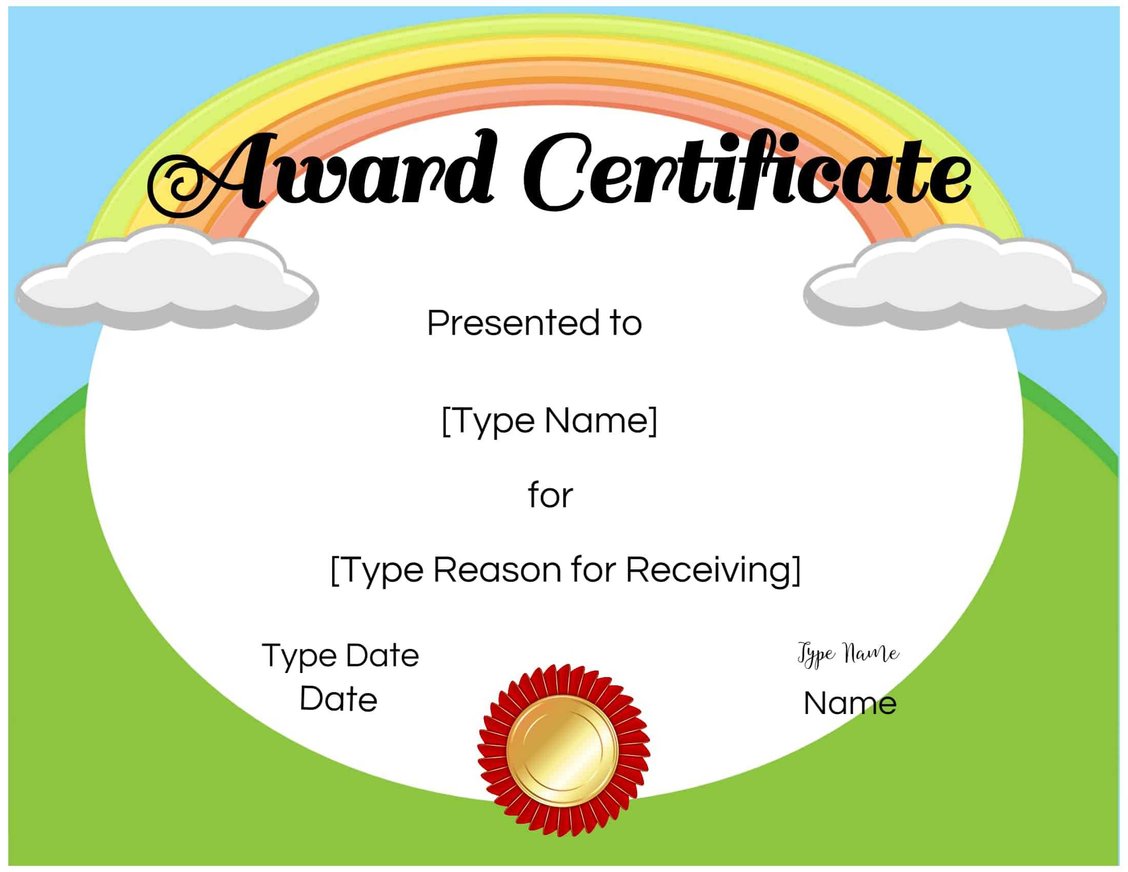 Free Custom Certificates For Kids | Customize Online & Print In Certificate Of Achievement Template For Kids