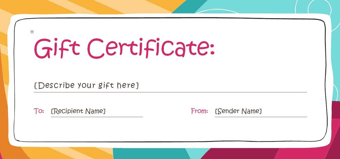 Free Customizable Gift Certificate Template Sample | Get Sniffer In Custom Gift Certificate Template