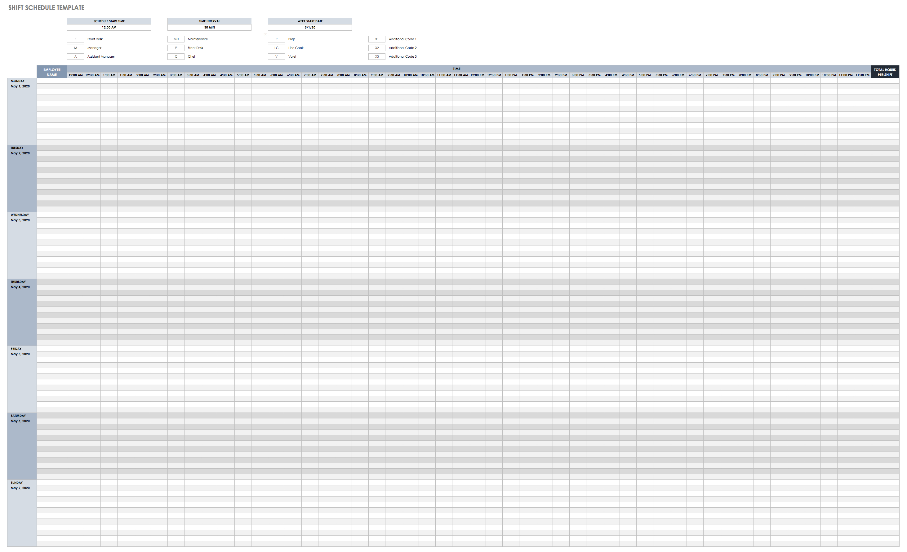 Free Daily Schedule Templates For Excel – Smartsheet Pertaining To Employee Daily Report Template