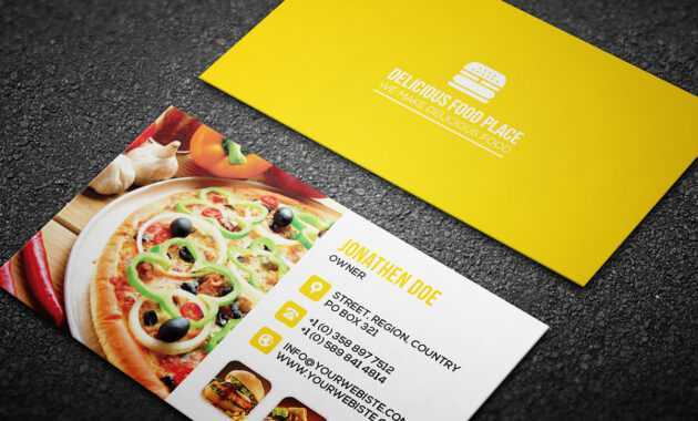 Free Delicious Food Business Card On Behance throughout Food Business Cards Templates Free
