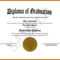 Free Diploma Templates Printable Certificates Preschool Regarding Fake Diploma Certificate Template