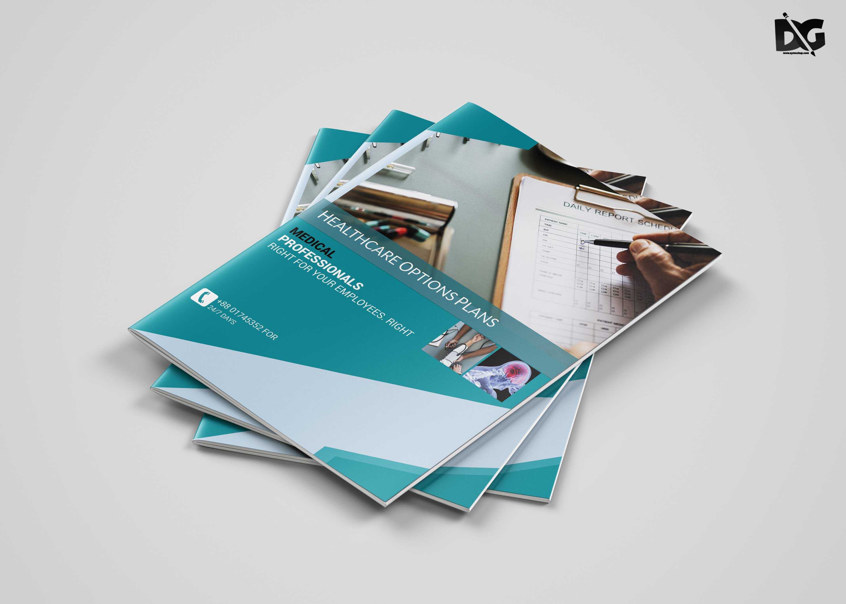 Free Download Health Care A4 Brochure Template | Free Psd Mockup For Healthcare Brochure Templates Free Download