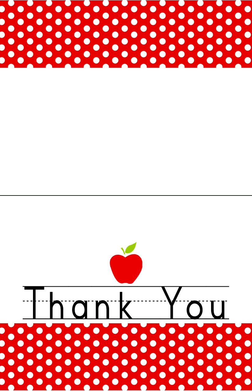 Free Download: Teacher Appreciation Week May 3 7 – Dimple Prints For Thank You Card For Teacher Template