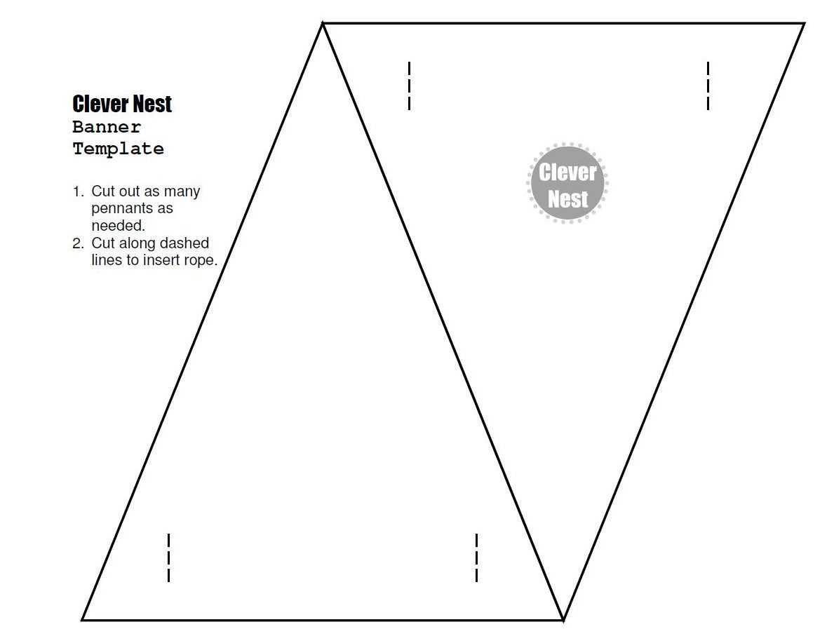 Free Downloadable Bunting Template. Yer Welcome :) | Free In Free Triangle Banner Template