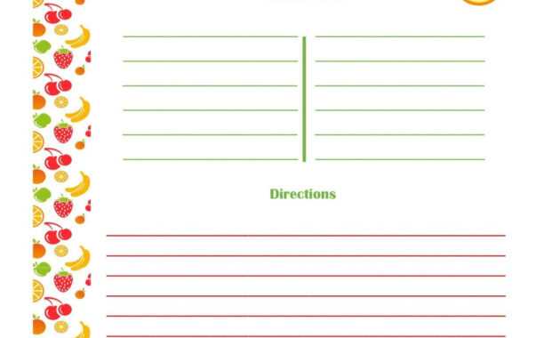 Free Editable Recipe Card Templates For Microsoft Word for Microsoft Word Recipe Card Template
