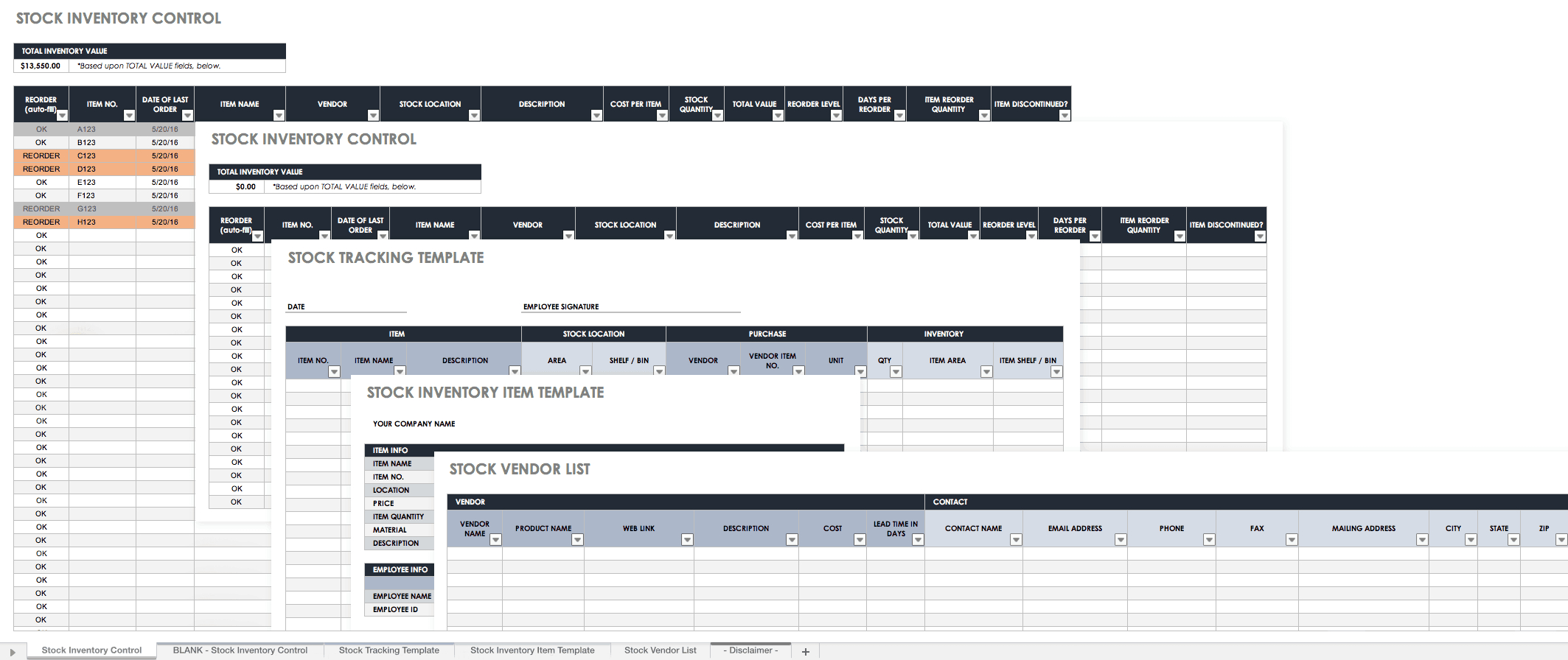 Free Excel Inventory Templates: Create & Manage | Smartsheet For Stock Report Template Excel