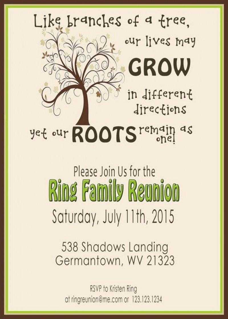 Free Family Reunion Template – Javestuk Throughout Reunion Invitation Card Templates