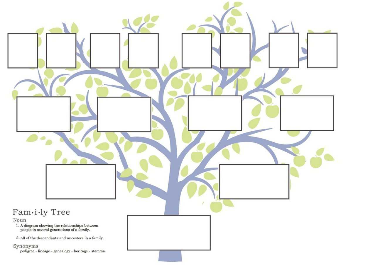 Free Family Tree Template To Print – Google Search … | Blank Intended For Family Genogram Template Word