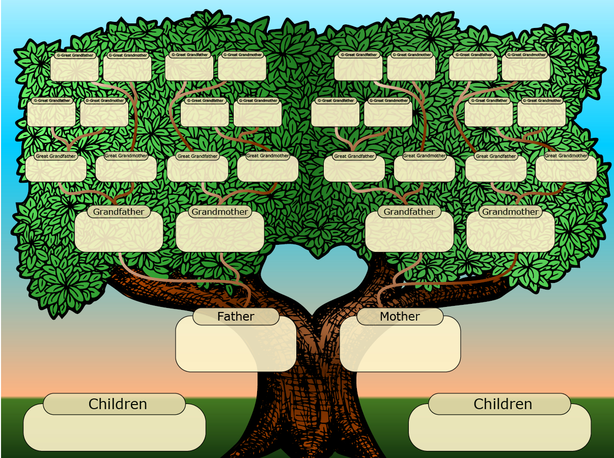 Free Family Tree Templates | Genealogy | Blank Family Tree Inside Powerpoint Genealogy Template