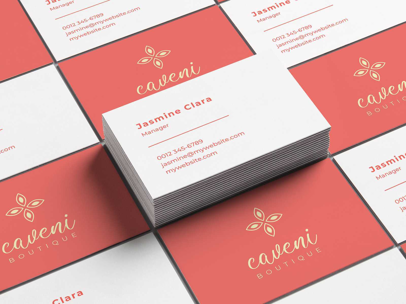 Free Feminine Business Card Template – Krafti Lab Intended For Free Personal Business Card Templates