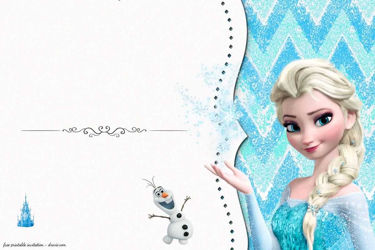 Free Frozen Birthday Invitation Templates | Free Printable Intended For Frozen Birthday Card Template