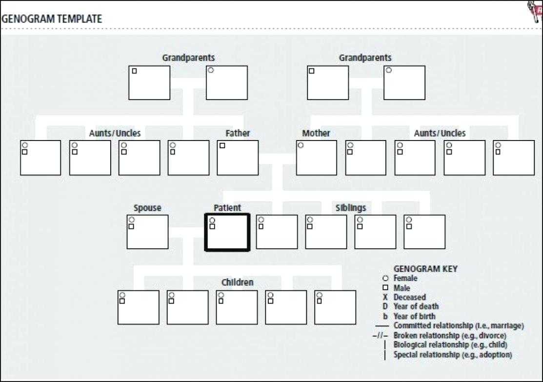 Free Genogram Template – Cellarpaper.co Inside Genogram Template For Word