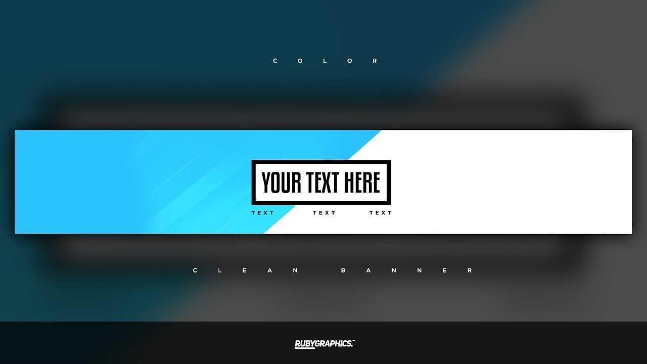 Free Gfx: Free Photoshop Banner Template: Clean 2D Custom Colors Banner  Design Within Adobe Photoshop Banner Templates