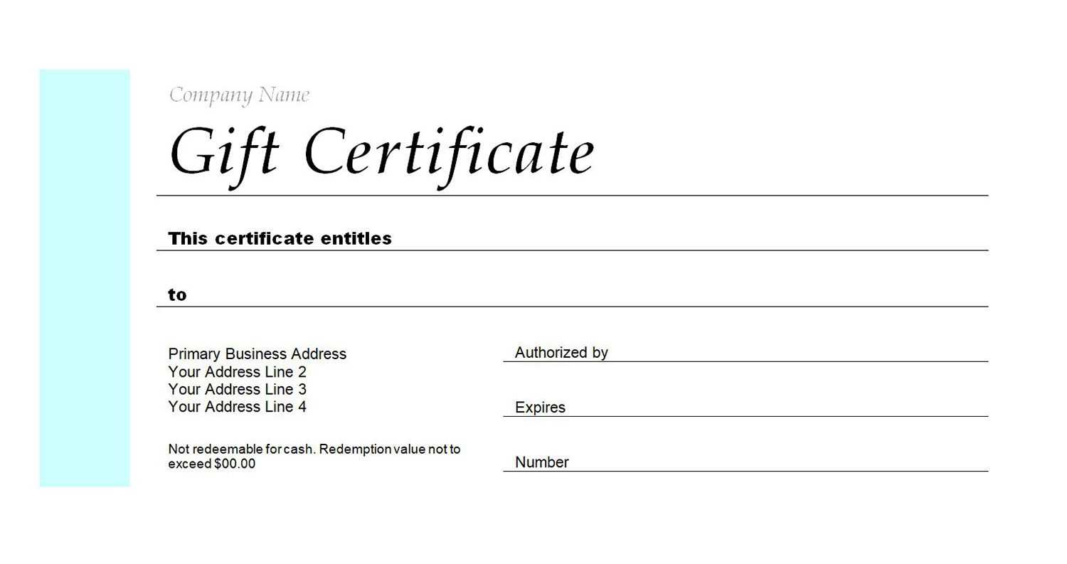 Free Gift Certificate Templates You Can Customize Intended For Gift Certificate Template Publisher