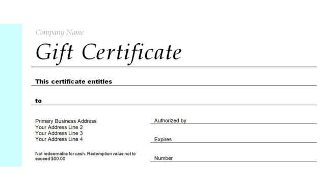 Free Gift Certificate Templates You Can Customize with Microsoft Gift Certificate Template Free Word