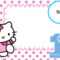 Free Hello Kitty 1St Birthday Invitation Template | Birthday Within Hello Kitty Banner Template