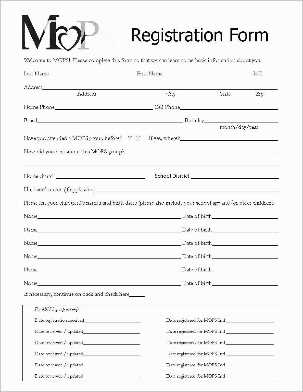 Free Hotel Registration Form Template Admirably Event With Regard To Seminar Registration Form Template Word