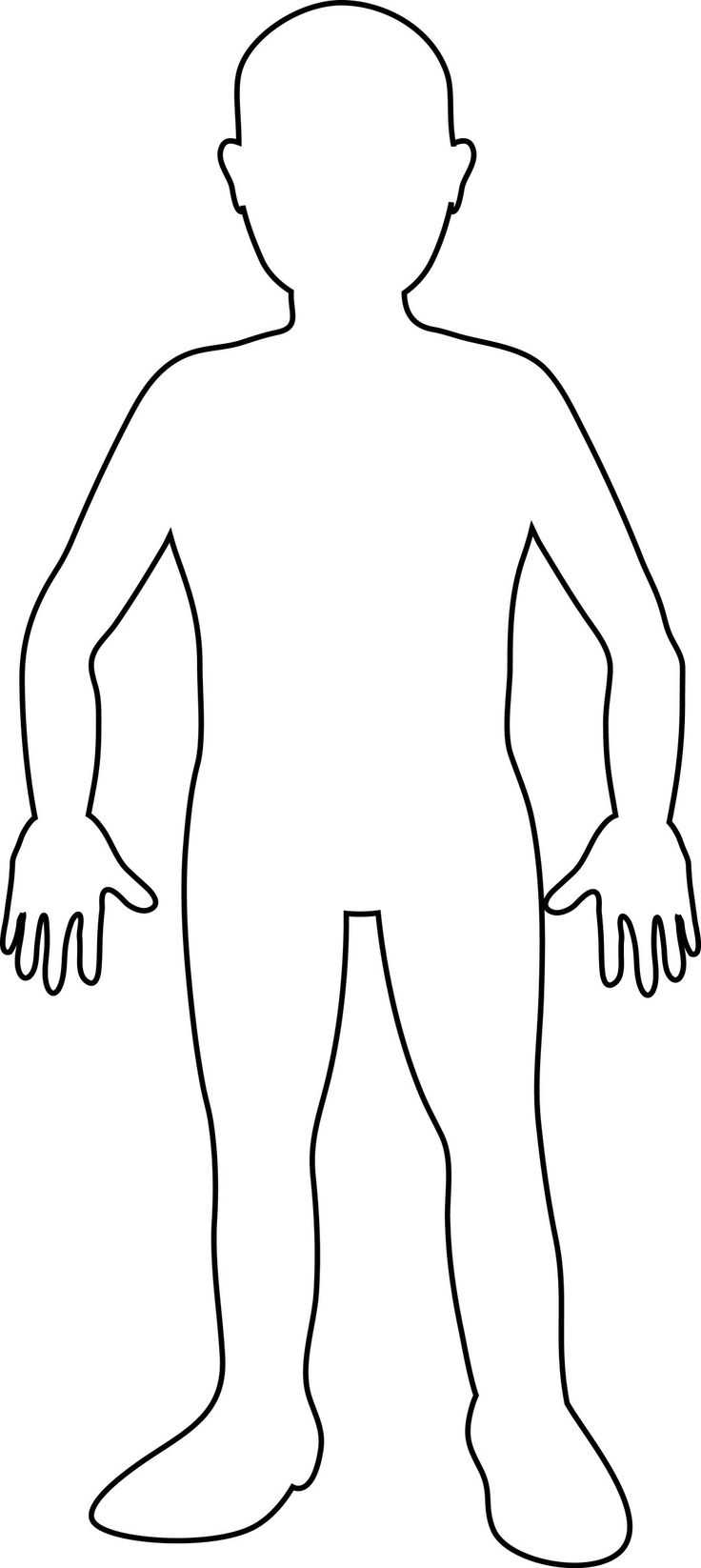 Free Human Body Outline Printable, Download Free Clip Art In Blank Body Map Template