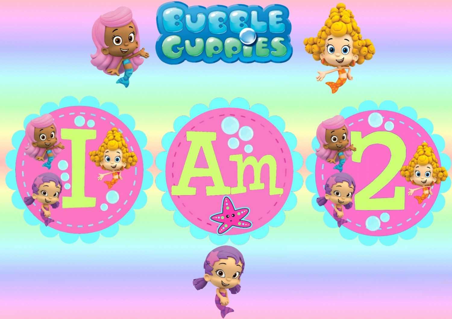 Free Invitations Template Bubble Guppies Invitations Pertaining To Bubble Guppies Birthday Banner Template