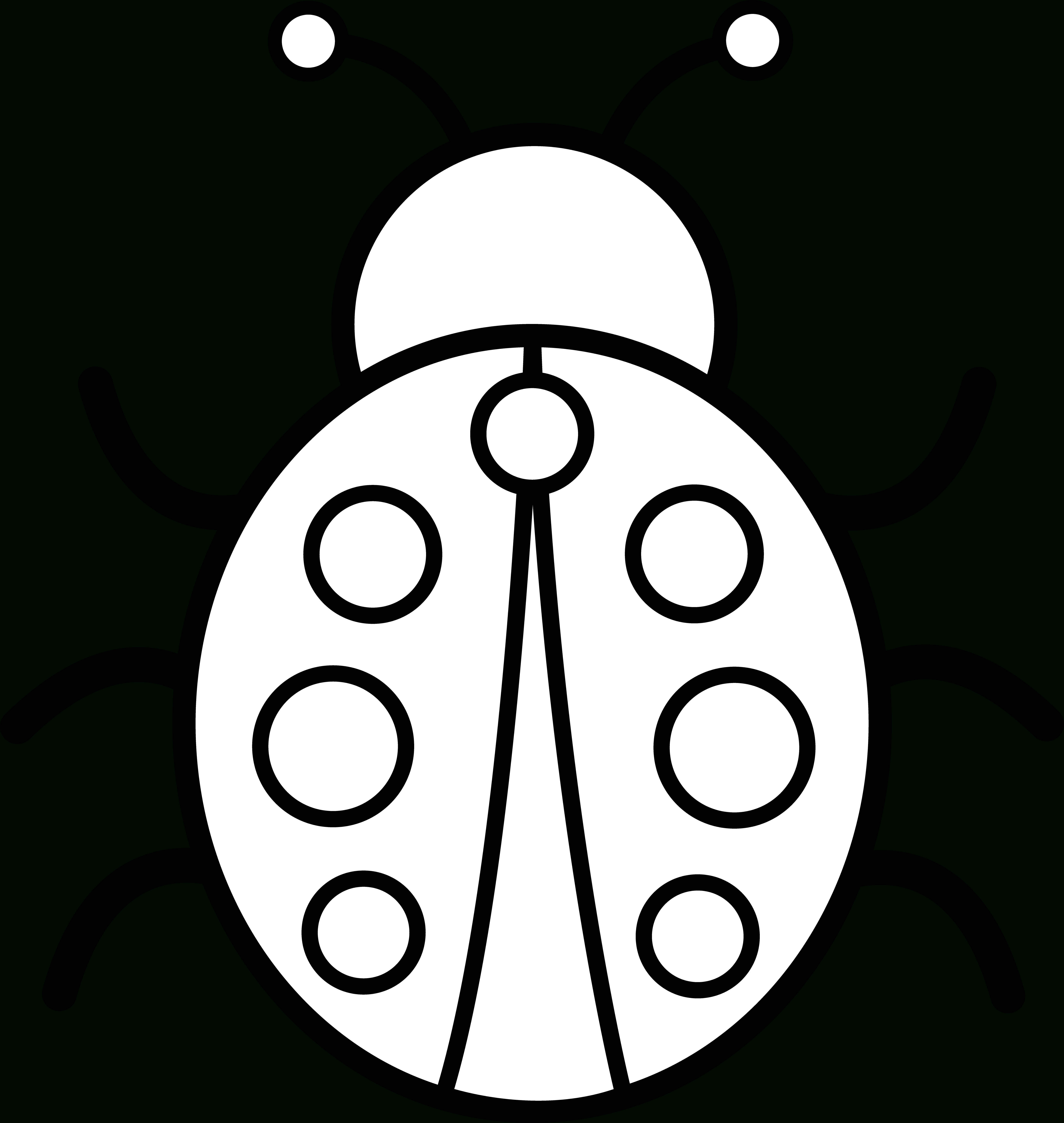 Free Ladybug Outline, Download Free Clip Art, Free Clip Art Regarding Blank Ladybug Template