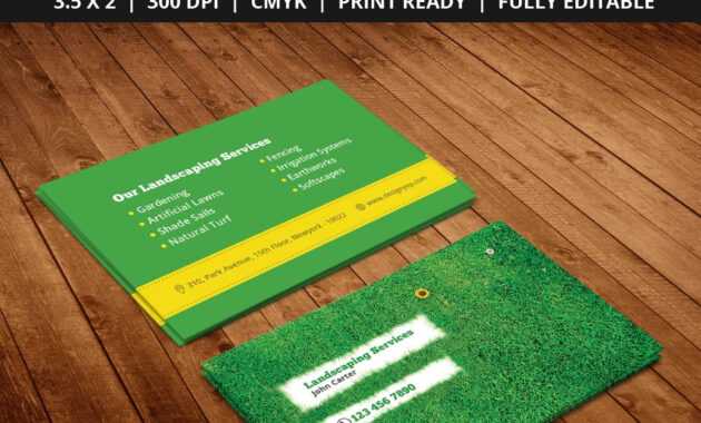Free-Landscaping-Business-Card-Template-Psd | Free Business with Gardening Business Cards Templates