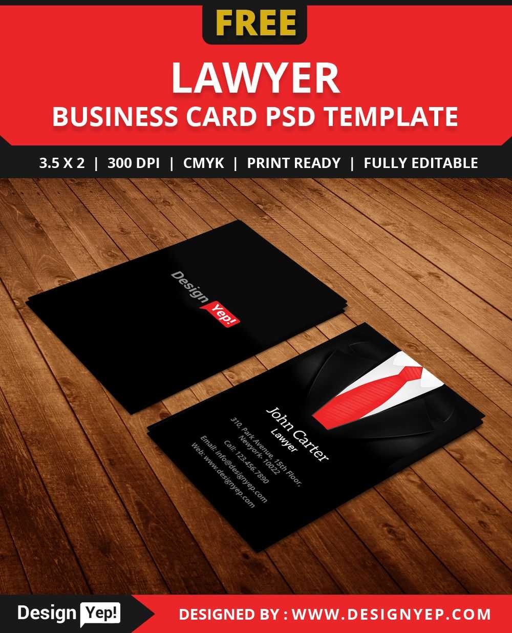 Free Lawyer Business Card Template Psd | Free Business Card With Regard To Calling Card Free Template